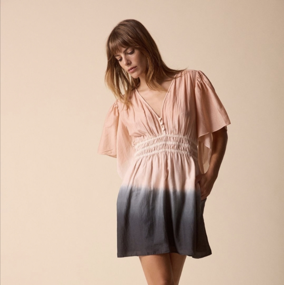 St Roche monach mini cotton & silk dress Size 4 NEW With Tags